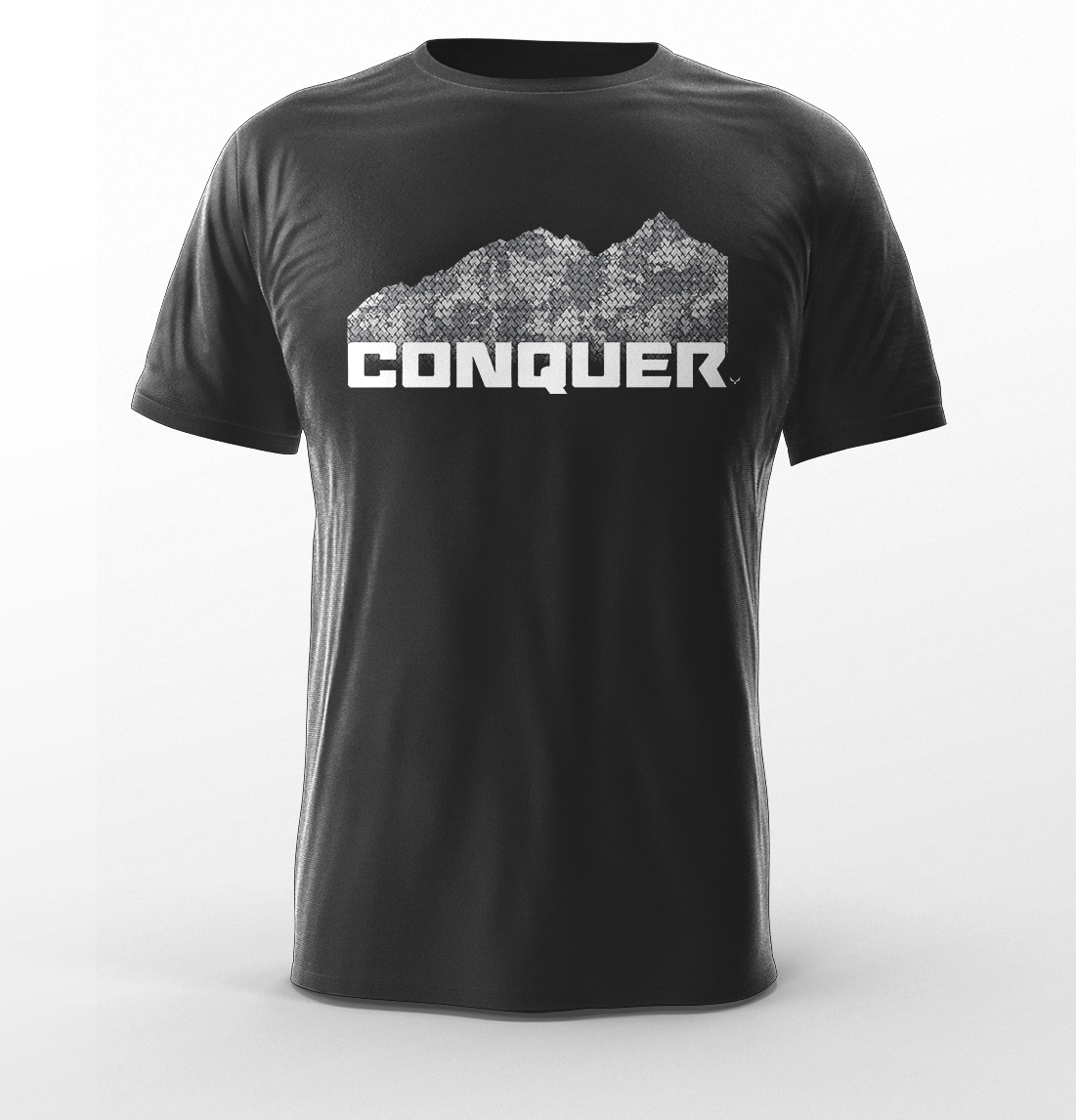 CONQUER Short Sleeve Unisex Poly Cotton Tee - Made in USA